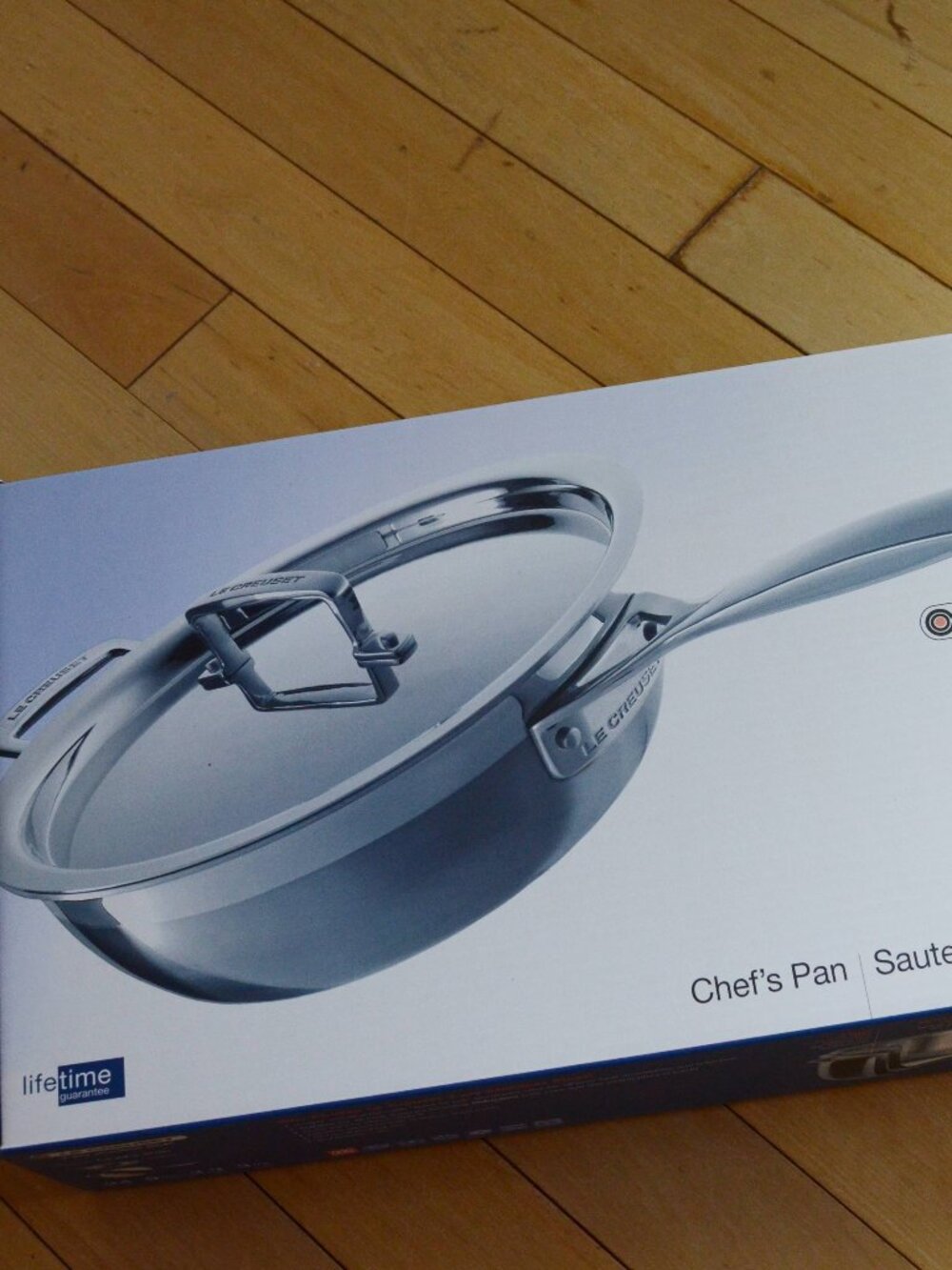 Le Creuset Classic Stainless Steel Chef's Pan Sauteuse 3.5 QT